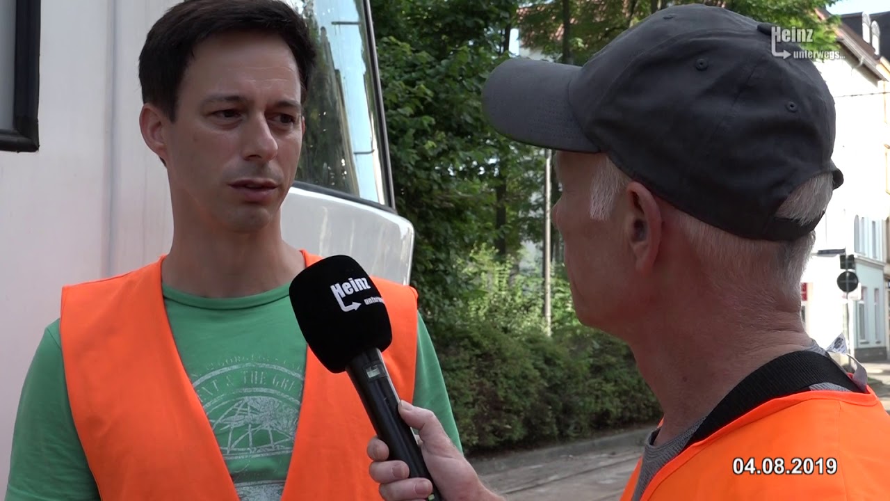 Abnahme der Bauweichen des GVB Gera in der Wiesestraße