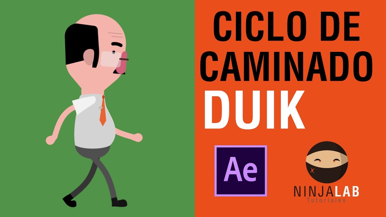 CICLO DE CAMINADO PERSONAJE CON DUIK / AFTER EFFECTS