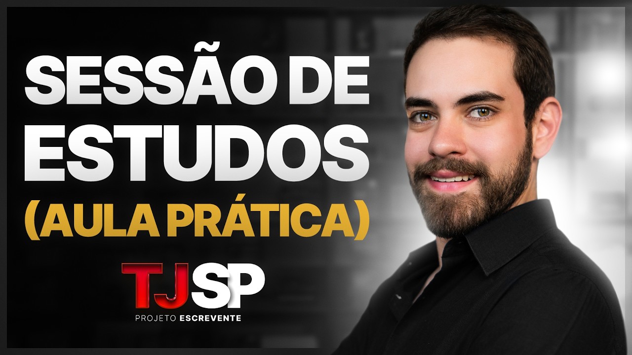 COMO MONTAR SUA ROTINA DE ESTUDO PARA O TJ-SP (Aula prática)