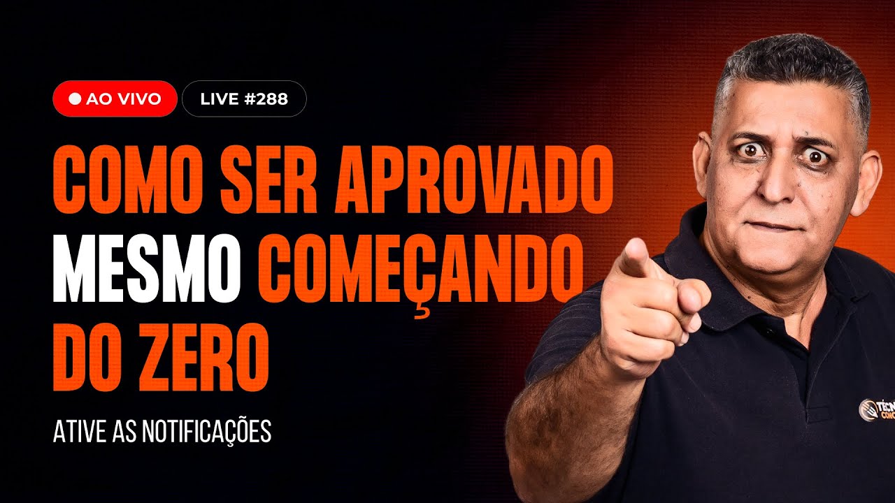 Concursos Públicos 2026: Como Ser Aprovado Mesmo Começando do Zero - Live #288 - Prof. João Batista