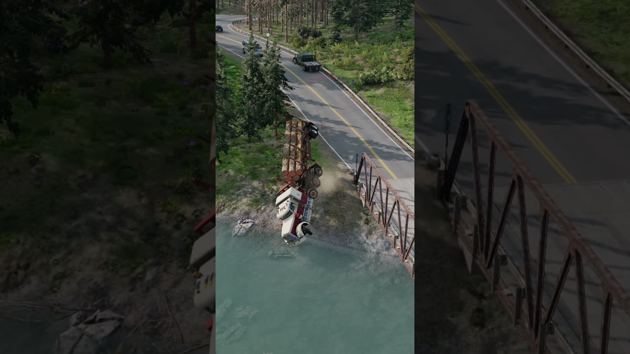 Realistic Highway Car Crashes #373