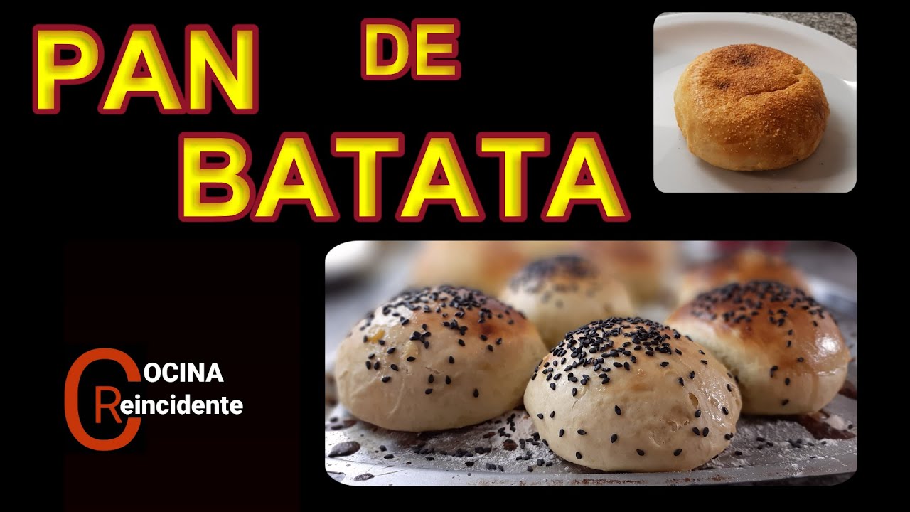 PAN DE BATATA (Sweet potato bread) IDEAL PARA HAMBURGUESAS