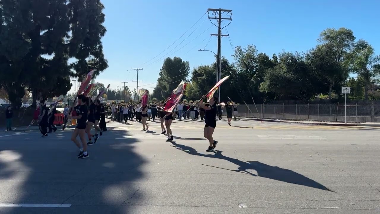 Arcadia High School Rose Parade 2026 - Turn Practice 