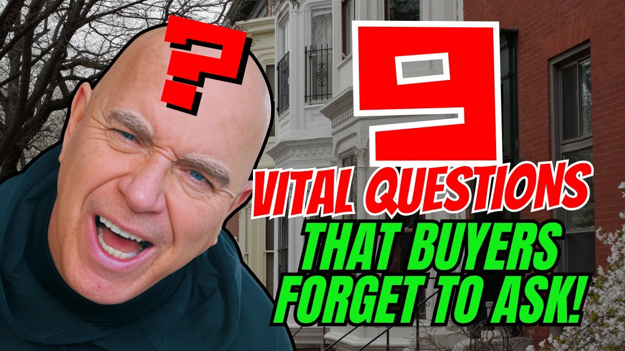 DON'T BE DUMB || 9 Vital Questions MD Home Buyers Forget To Ask