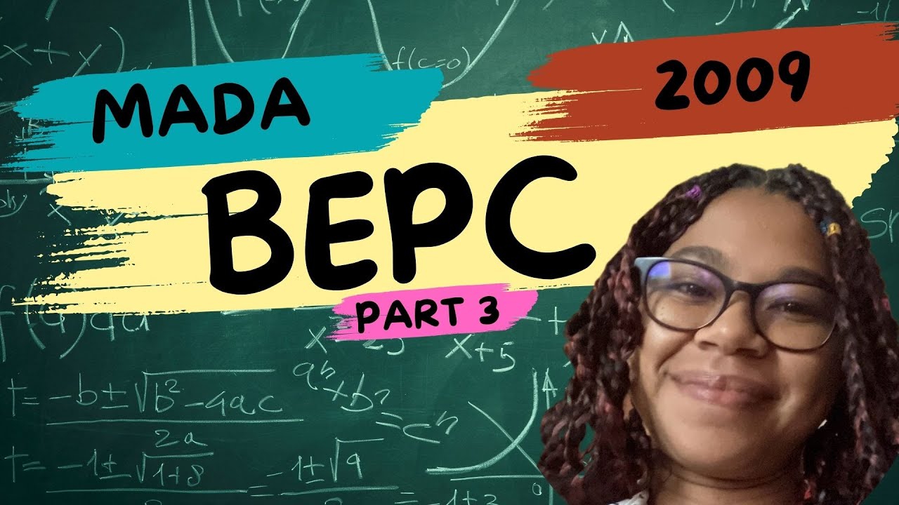 Corrigé du sujet de BEPC  2009 Mathématiques Madagascar  Partie 3