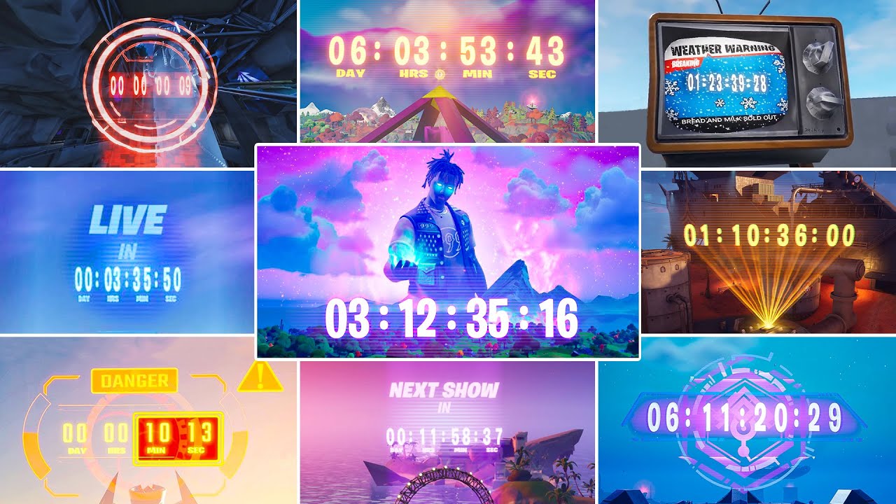 All Live Event Countdowns in Fortnite (Chapter 1 Season 4 - Chapter 6 Season 1)