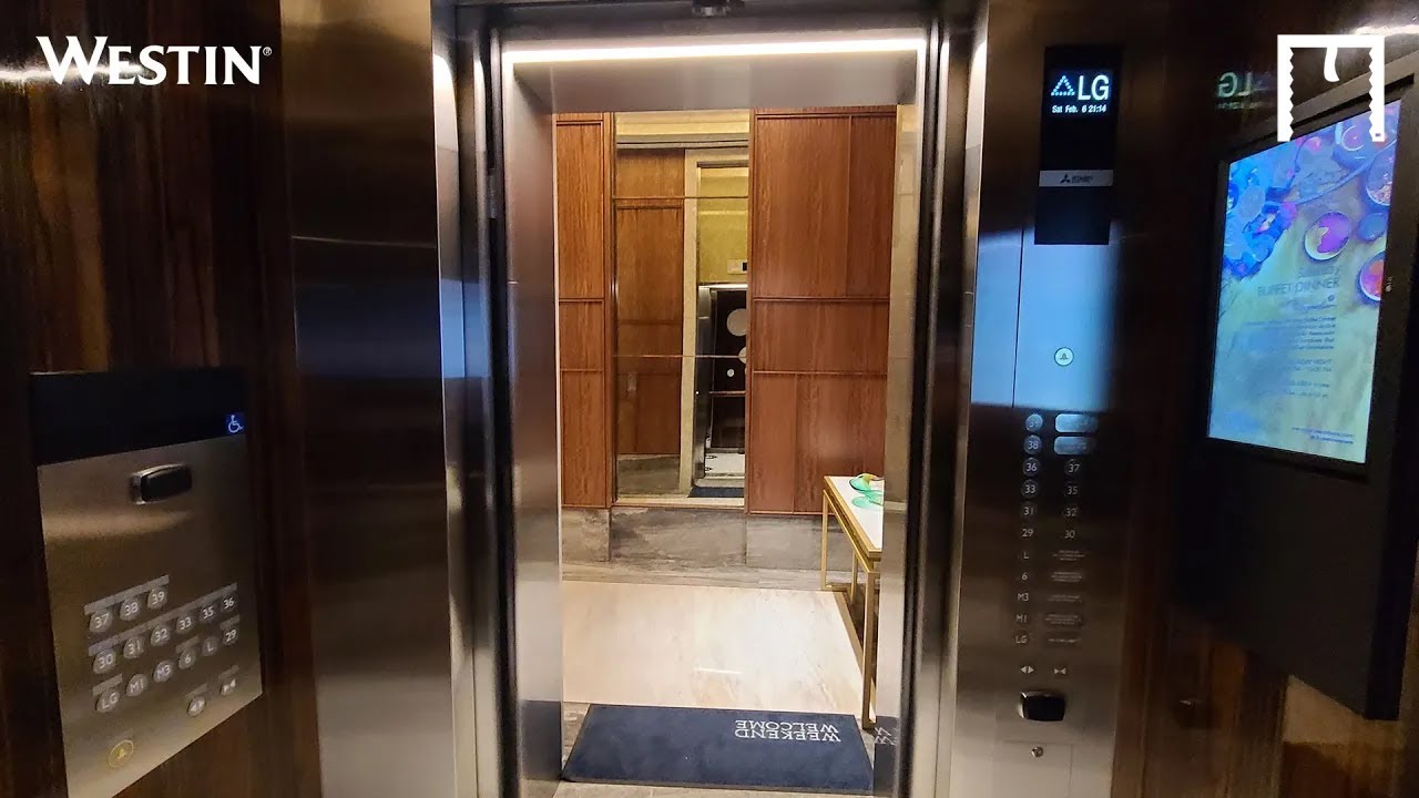 Fast Mitsubishi Elevators at Westin Hotel, Surabaya