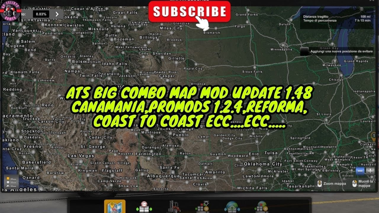 ATS BIG COMBO MAP MOD UPDATE n2 1.48
