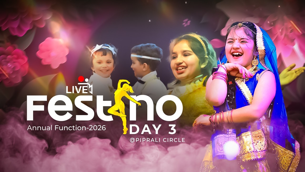 Festino 2026 &ndash; Day 3 🎉 | Prince Lotus Valley, Piprali Circle | Annual Function🎉Prince Eduhub, Sikar