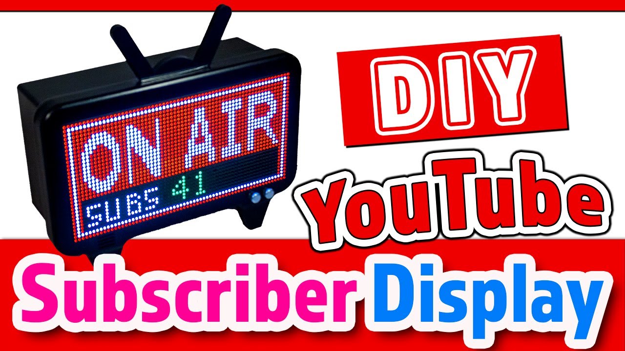 DIY YouTube WIFI Subscriber LED Matrix - Abonnenten Counter Arduino ESP8266