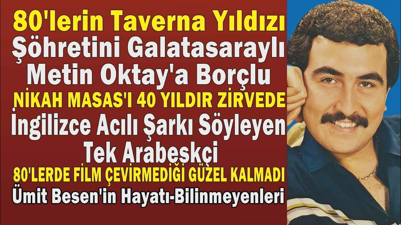 ÜMİT BESEN; 40 Yıldır Sahnelerden İnmeyen Bir Arabesk Yıldızı.. İBO-FERDİ-GENCEBAY SUSTU O SÖYLÜYOR