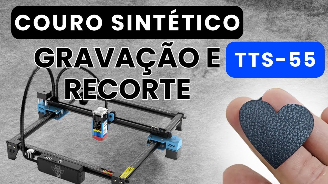 COMO FAZER GRAVAÇÃO E RECORTE EM COURO SINTÉTICO