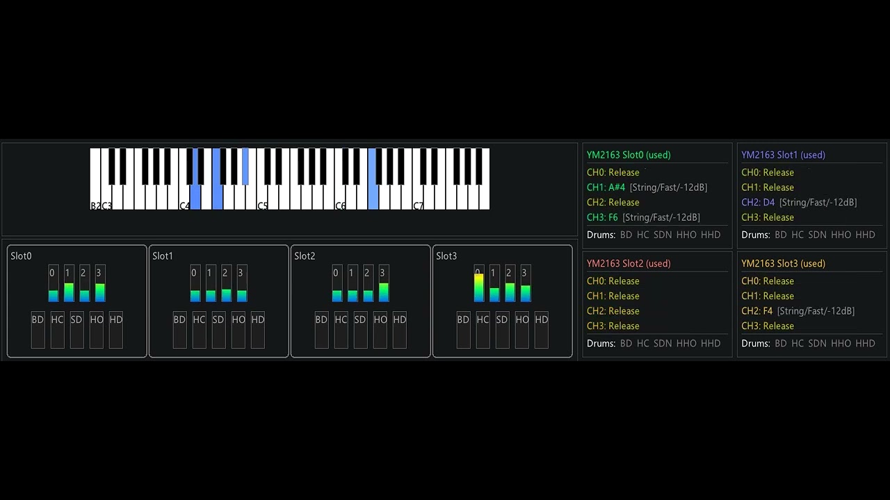 BWV1079 Ricercar a 6 - Quad YM2163 MIDI Player