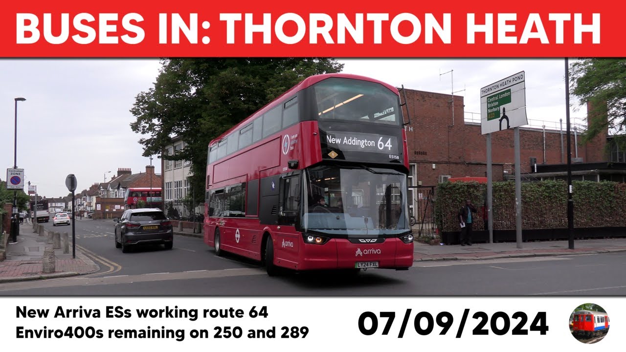 London buses in Thornton Heath 07/09/2024