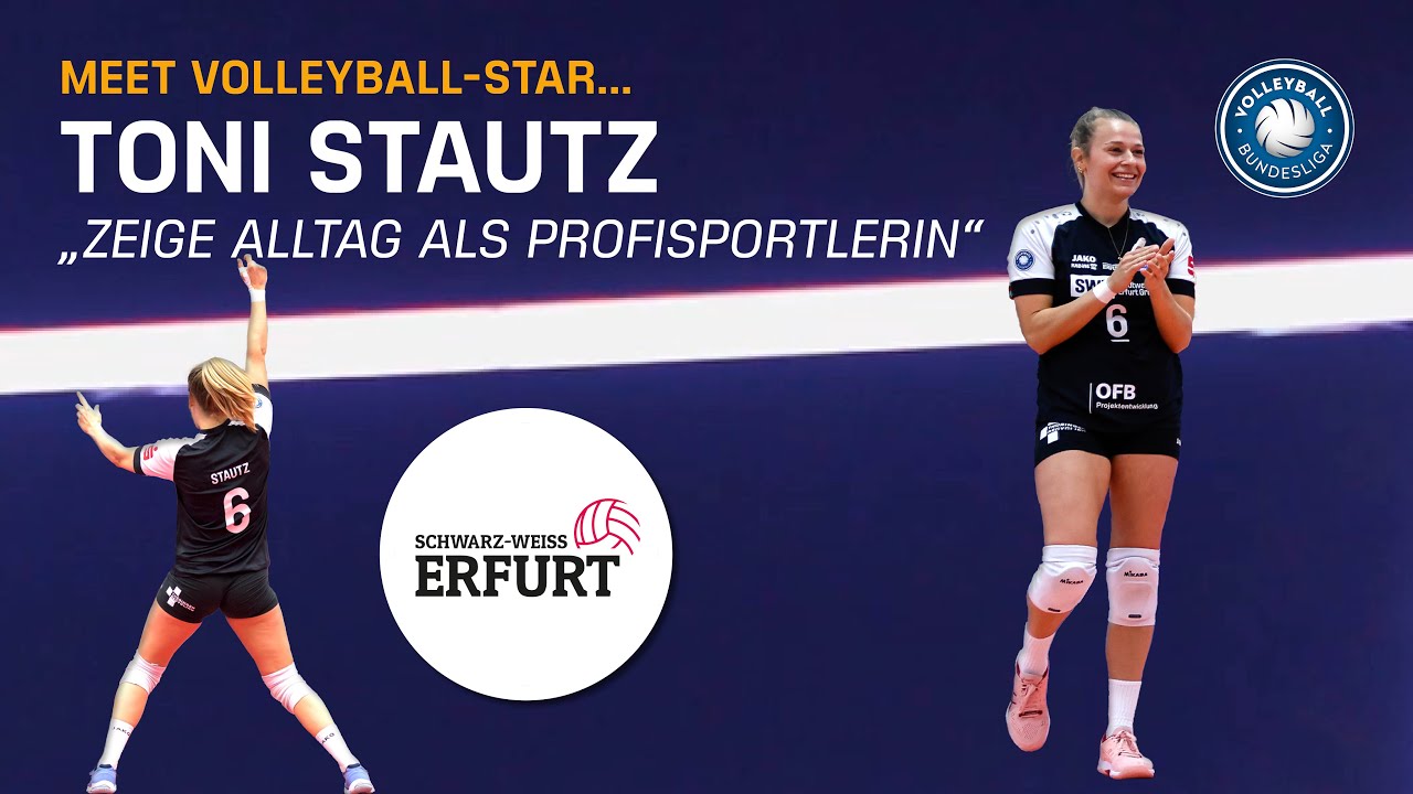 Sorgt für Durchschlagskraft auf dem Feld! 🏐 | Außenangreiferin Toni Stautz von Schwarz Weiß Erfurt
