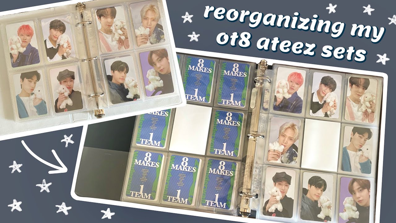 reorganize with me! // ot8 ateez sets