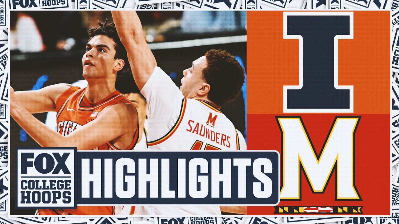No. 11 Illinois Fighting Illini vs. Maryland Terrapins Highlights 🏀 FOX College Hoops