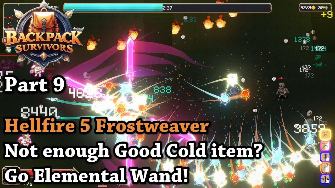 Backpack Survivors - Part 9 - Not enough Good Cold Item? Go Elemental Wand!