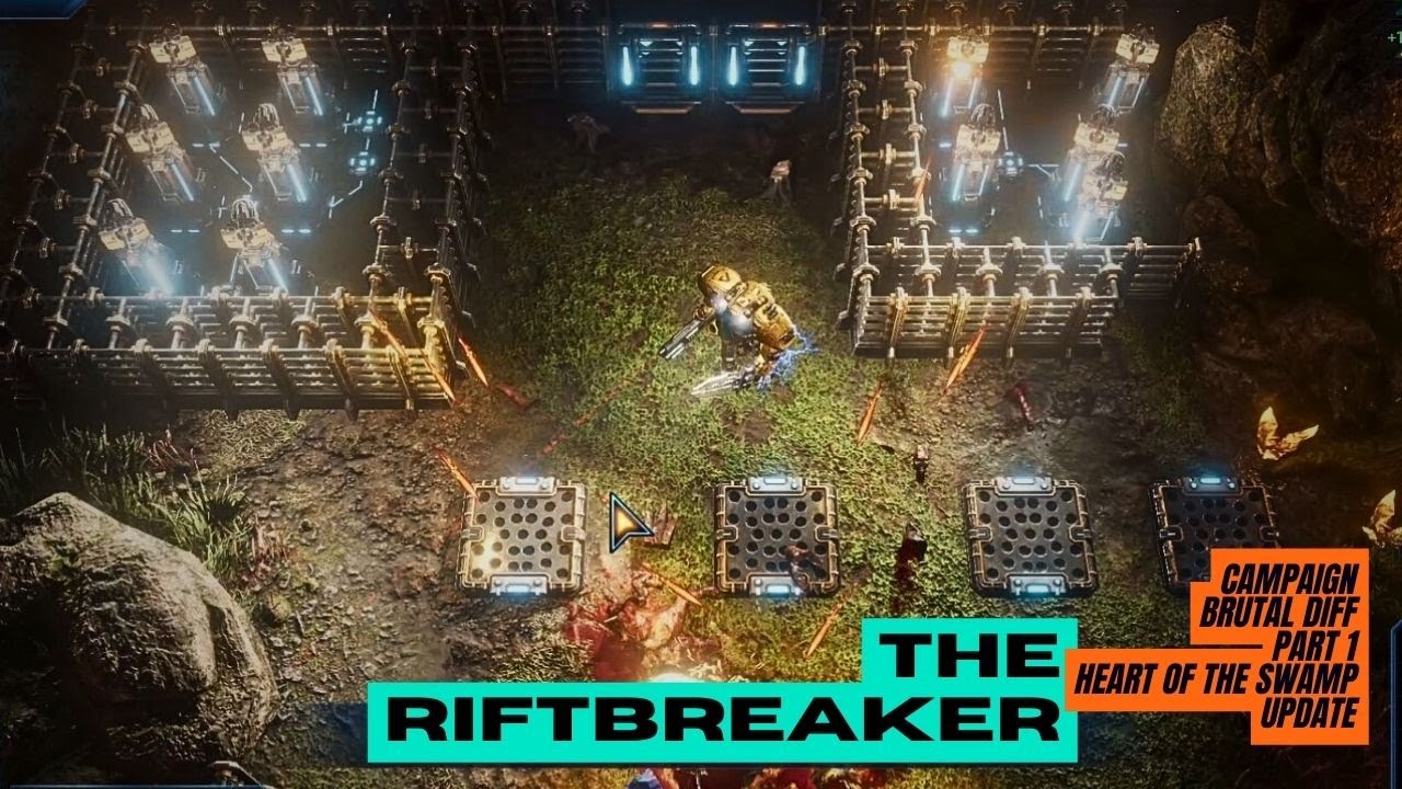 The Riftbreaker Gameplay | Campaign Brutal Part 1 | Early Base Defend | Max graphic settings