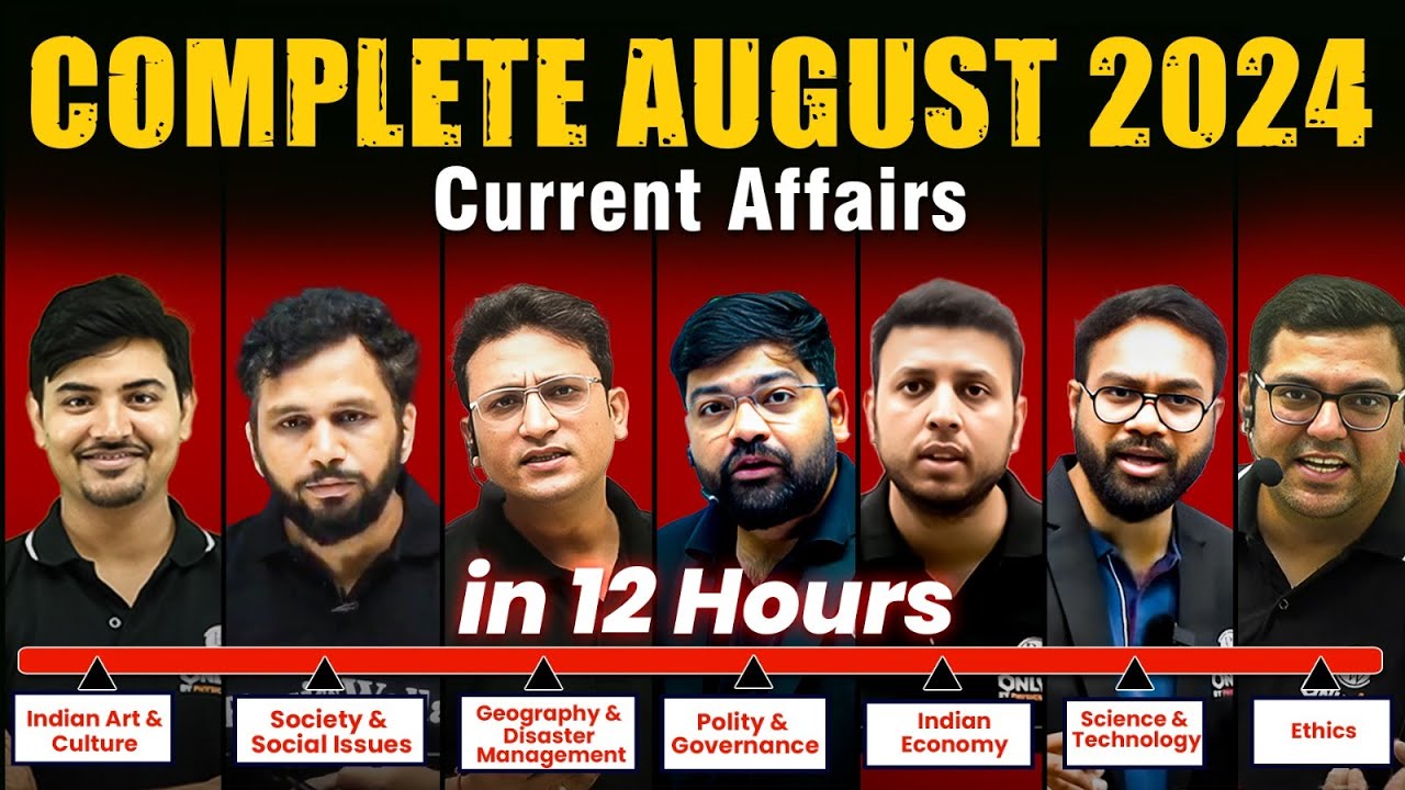 Complete AUGUST 2024 Current Affairs | August Monthly Current Affairs Magazine | OnlyIAS