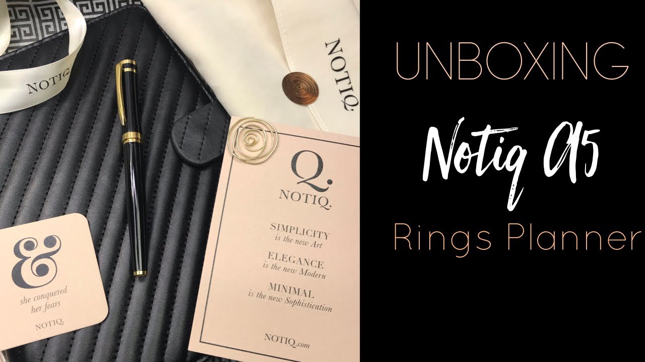 UNBOXING : Notiq Quilted A5 Rings Planner