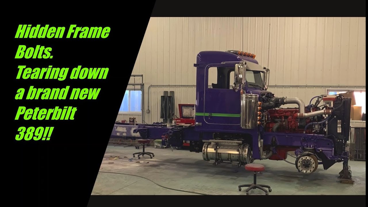 How to counter sink frame bolts on a Peterbilt.