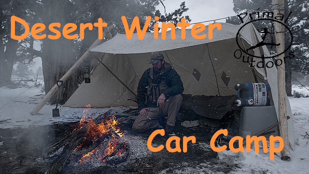 Winter Desert Camping with Coyote Works