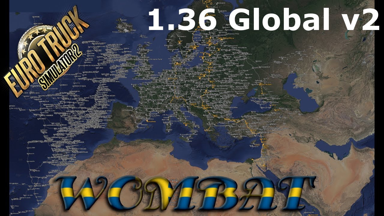 ETS2 1.36 - Promods Map Combo, Global Edition v2 (reuploaded)