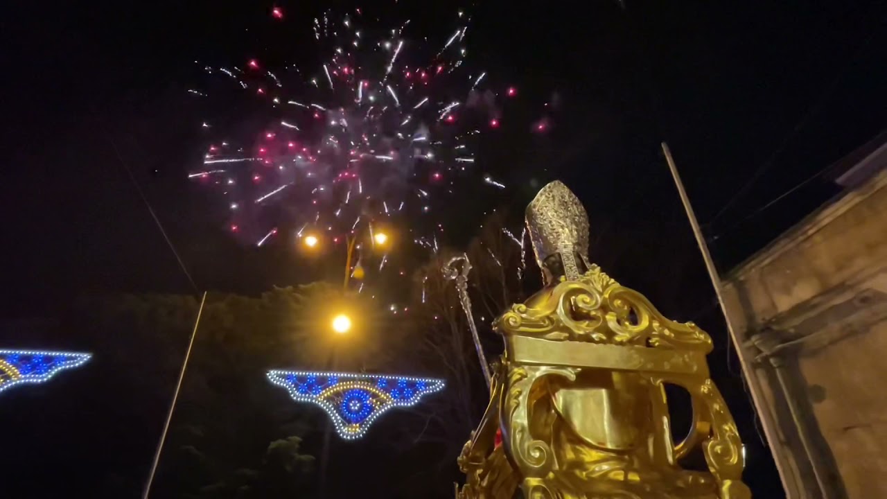 Festa San Nicola 2021 - Trecastagni (CT).  Traslazione del Simulacro e Spettacolo Pirotecnico