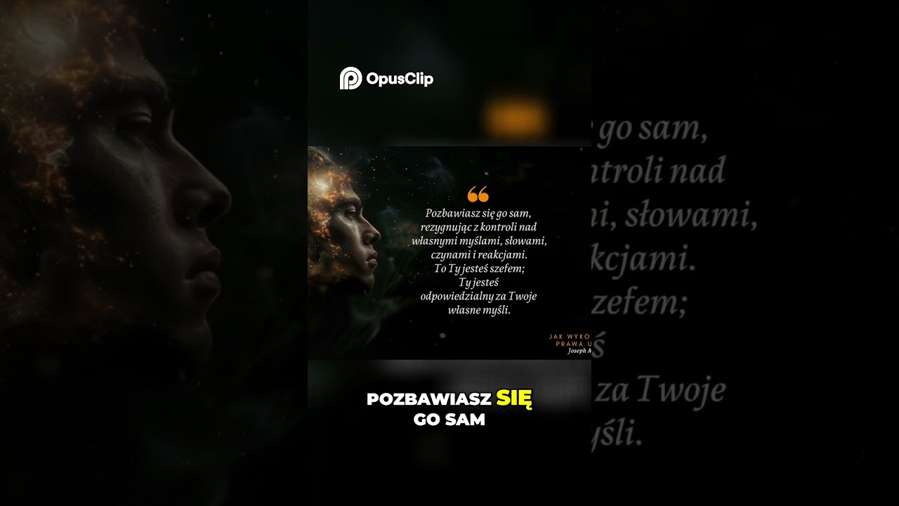 Joseph Murphy - Odzyskaj spok&oacute;j&hellip; Jedna prosta prawda, kt&oacute;ra może zmienić całe Twoje życie. #shorts