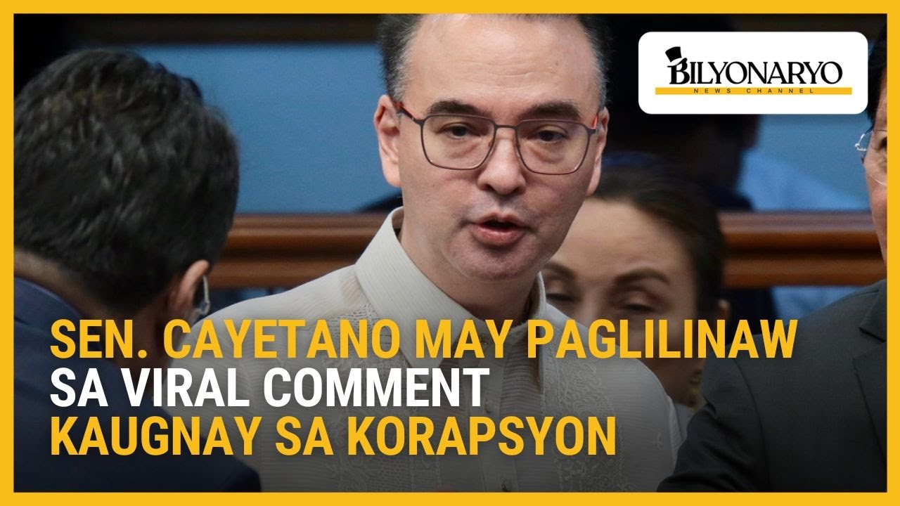 Sen. Cayetano may paglilinaw sa viral comment kaugnay sa korapsyon | Agenda
