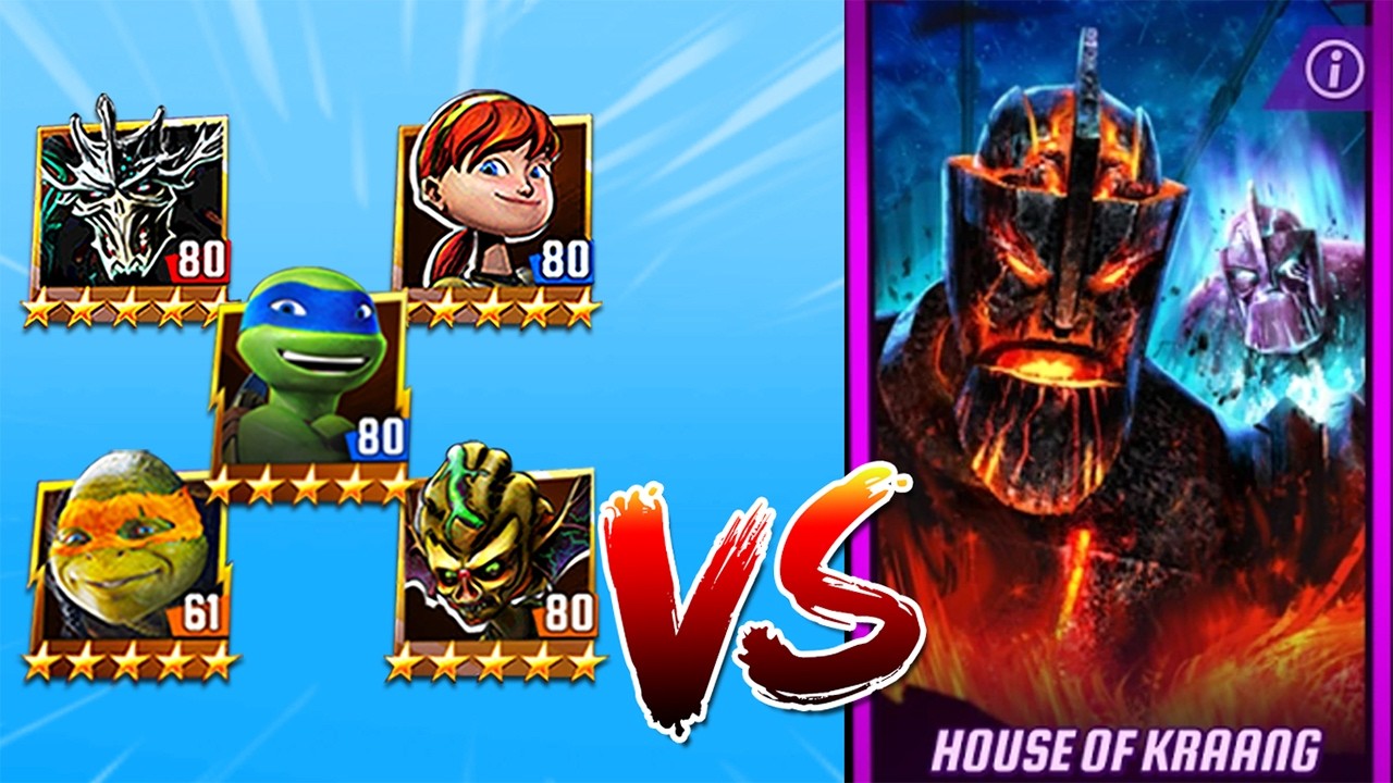 TMNT Legends Leo, April, Super Shredder, Mikey Movie, Kirby Bat VS House Of Kraang