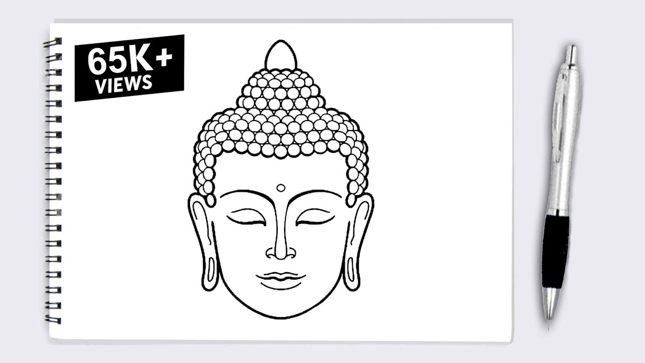 How to draw a Buddha/ gowthama Buddha drawing/buddha drawing step by step/gowthama Buddha drawing