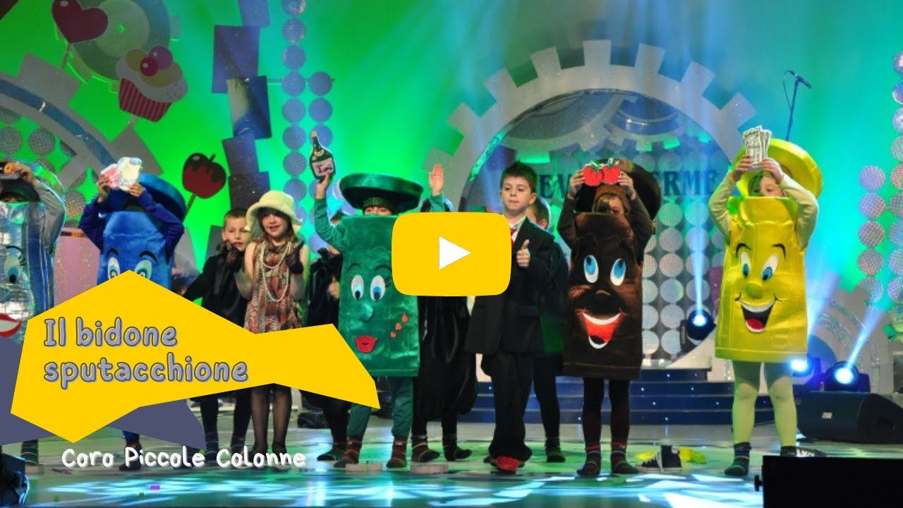 Il bidone sputacchione - raccolta differenziata - canzone per bambini ecologia