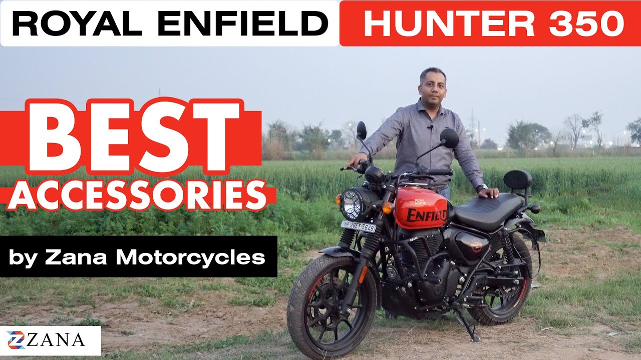 Royal Enfield Hunter 350 Accessories | Best Hunter Accessories | Zana motorcycles