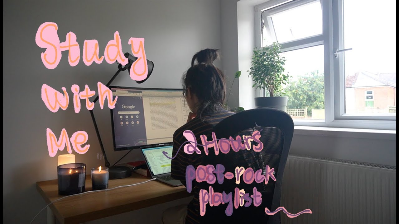 Study With Me [Post-Rock Playlist + Background Noise] 50/15 Pomodoro