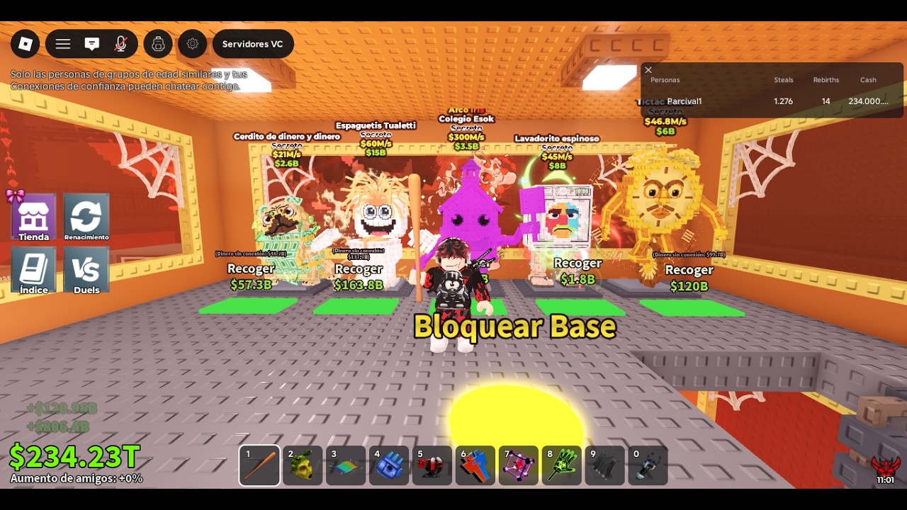 Haciendo pvp con subs y trades buscando los nuevos breinrtos