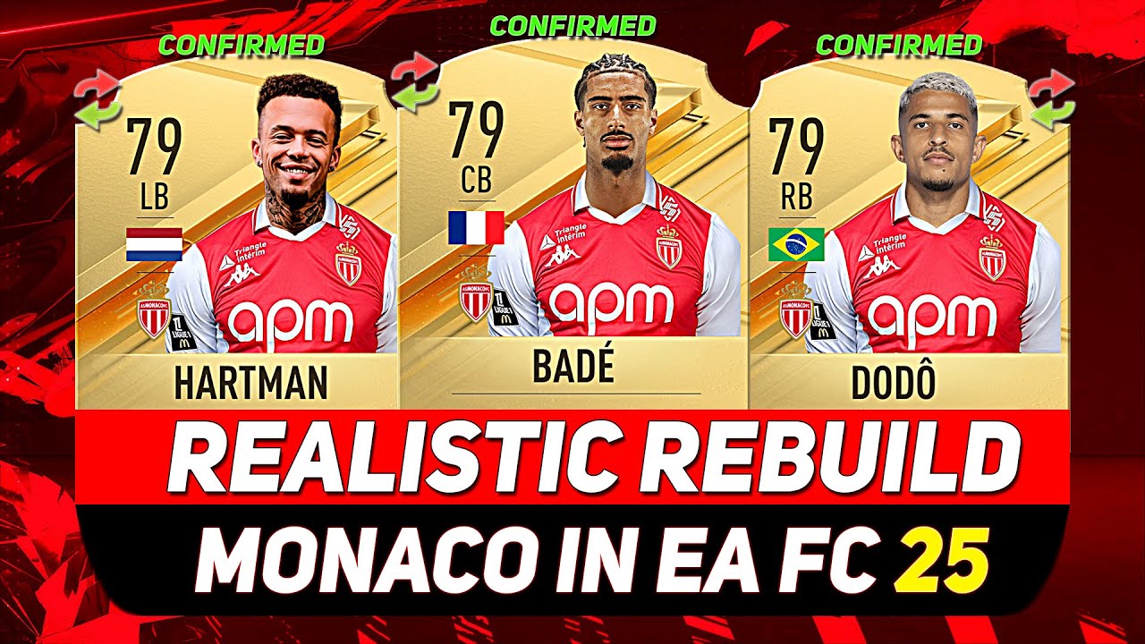 🏆MONACO REALISTIC REBUILD IN EA FC 25 CAREER MODE! ft. BAD&Eacute;, DOD&Ocirc;, HARTMAN...etc