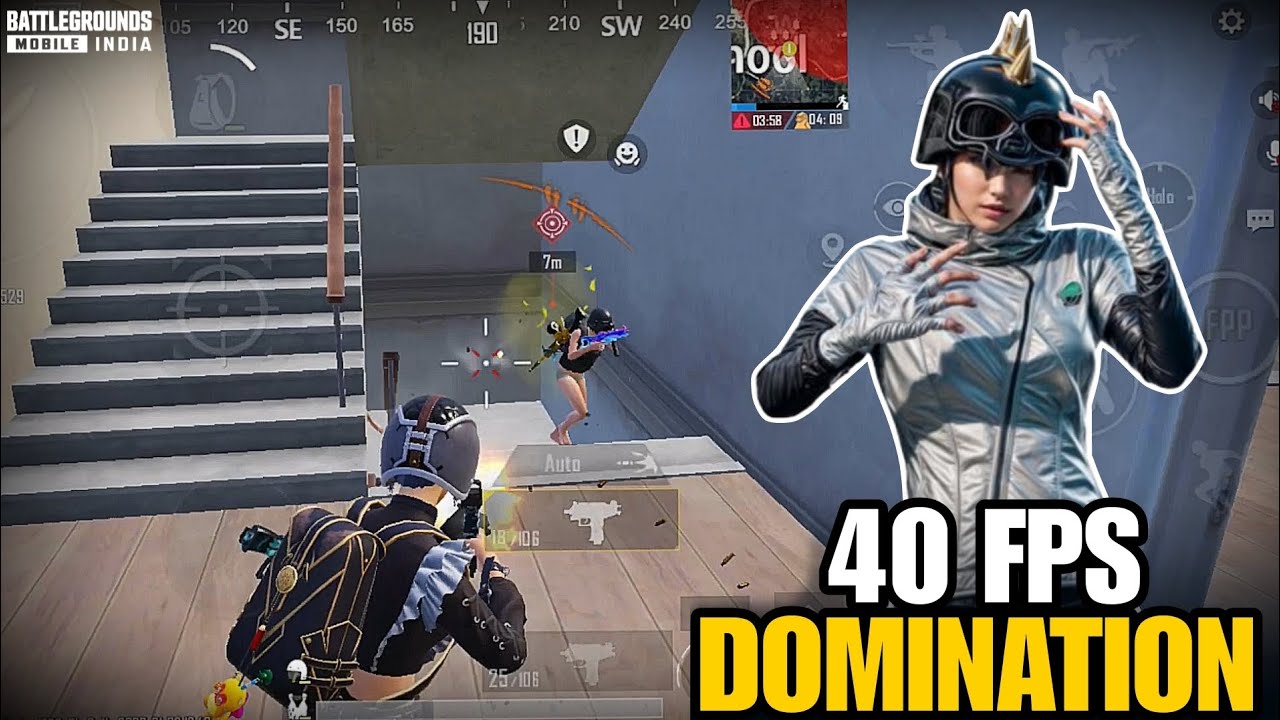 40Fps Domination 🔥-5finger+ gyro -BGMI 🇮🇳