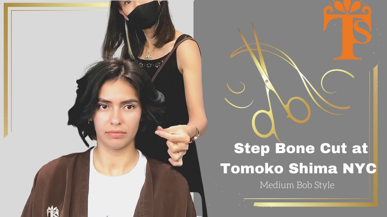 Step Bone Cut at Tomoko Shima Hair Salon NYC/ Medium Bob Style