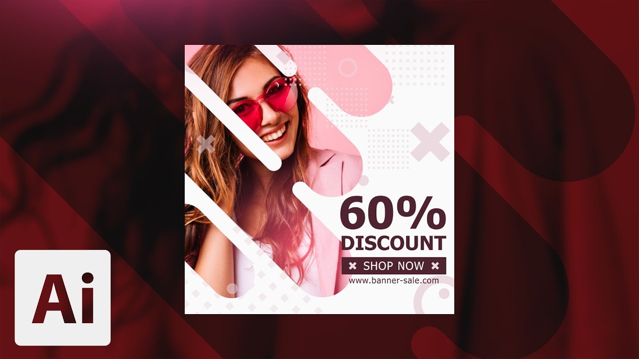 How to Create Easy Social Media Banner Design (12) | Adobe Photoshop Tutorials