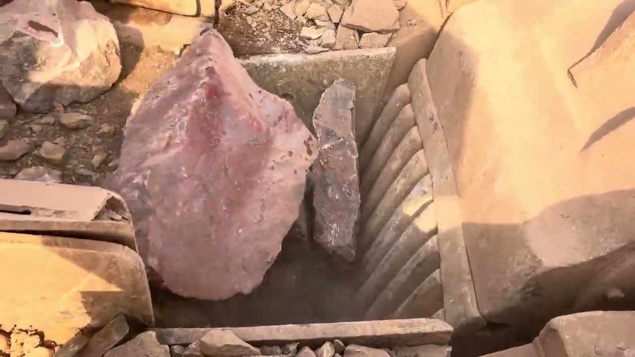 “Stone Crusher Machine: A Giant at Work”The Power of Stone: Machine Working in Action”#stonecrusher 