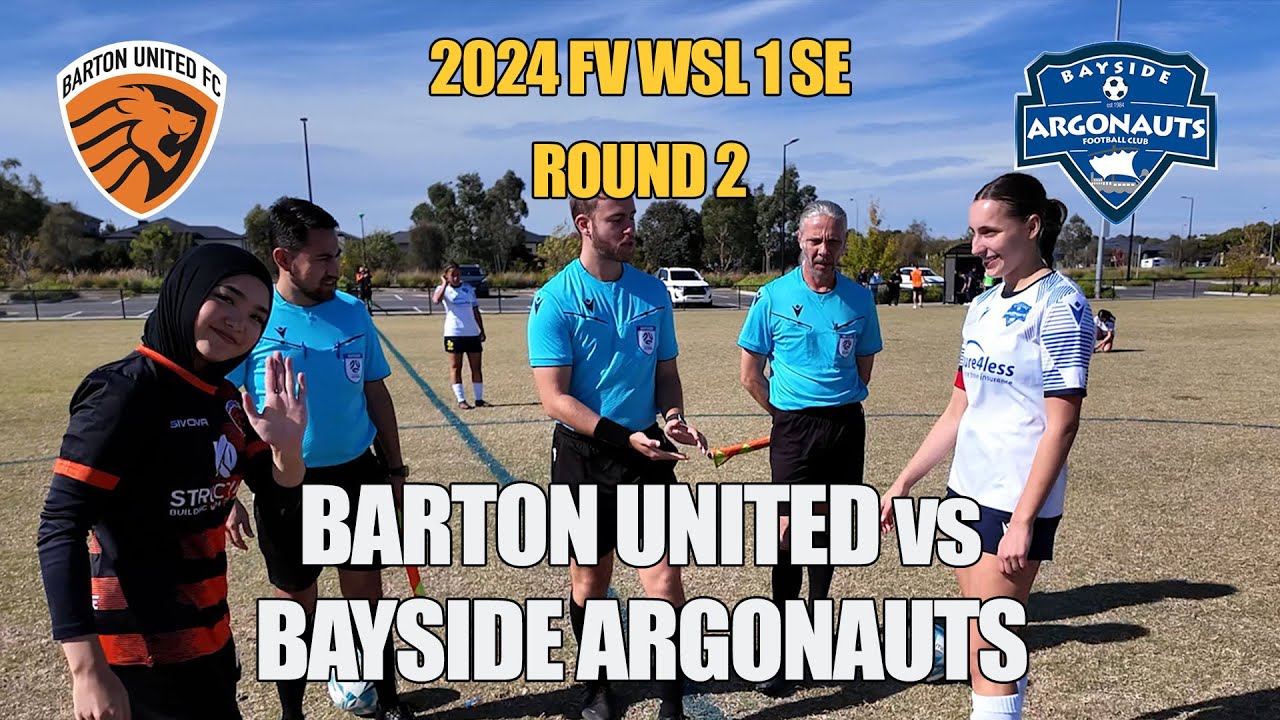 2024 FV WSL 1 SE, Rd 2 - Barton United v Bayside Argonauts