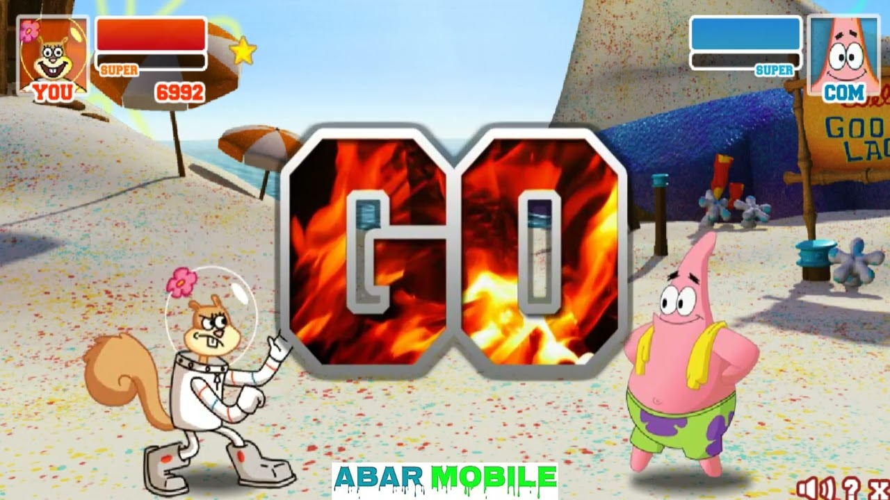 nickelodeon Super Brawl 2 Tournament Mode Sandy Cheeks vs Bad Fighters Gameplay 2022