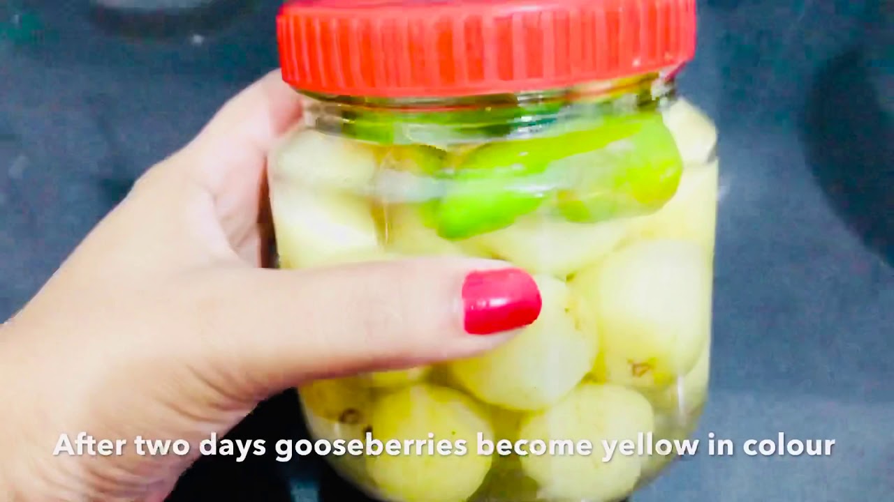 Salted Gooseberries | Salted Amla | Pickled Gioseberries