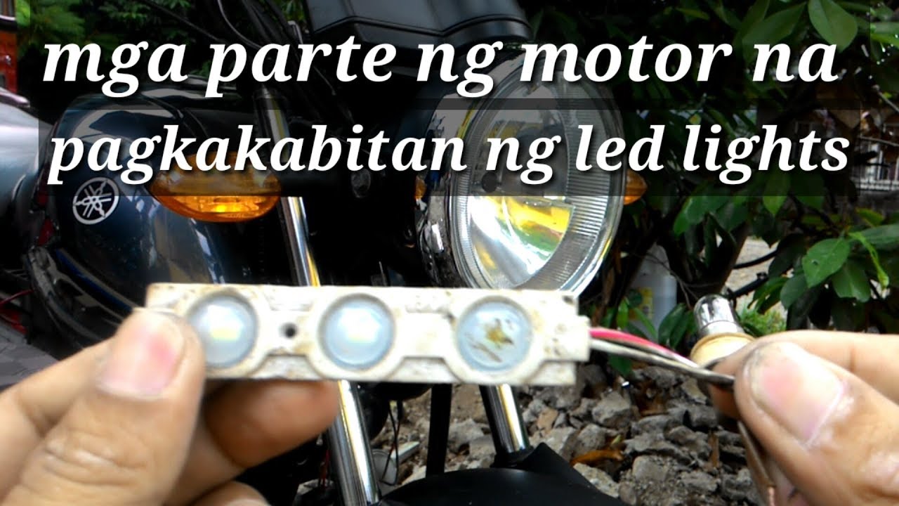 Mga parte ng motor na pagkakabitan ng led lights