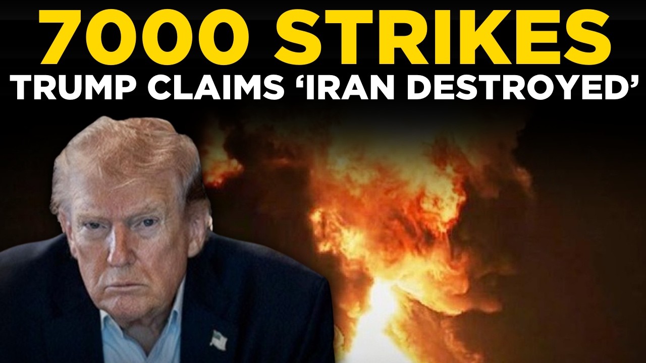 TRUMP LIVE: Trump Boasts 7,000 Strikes Destroy Iran&rsquo;s Military Today | US NEWS LIVE | NEWS LIVE