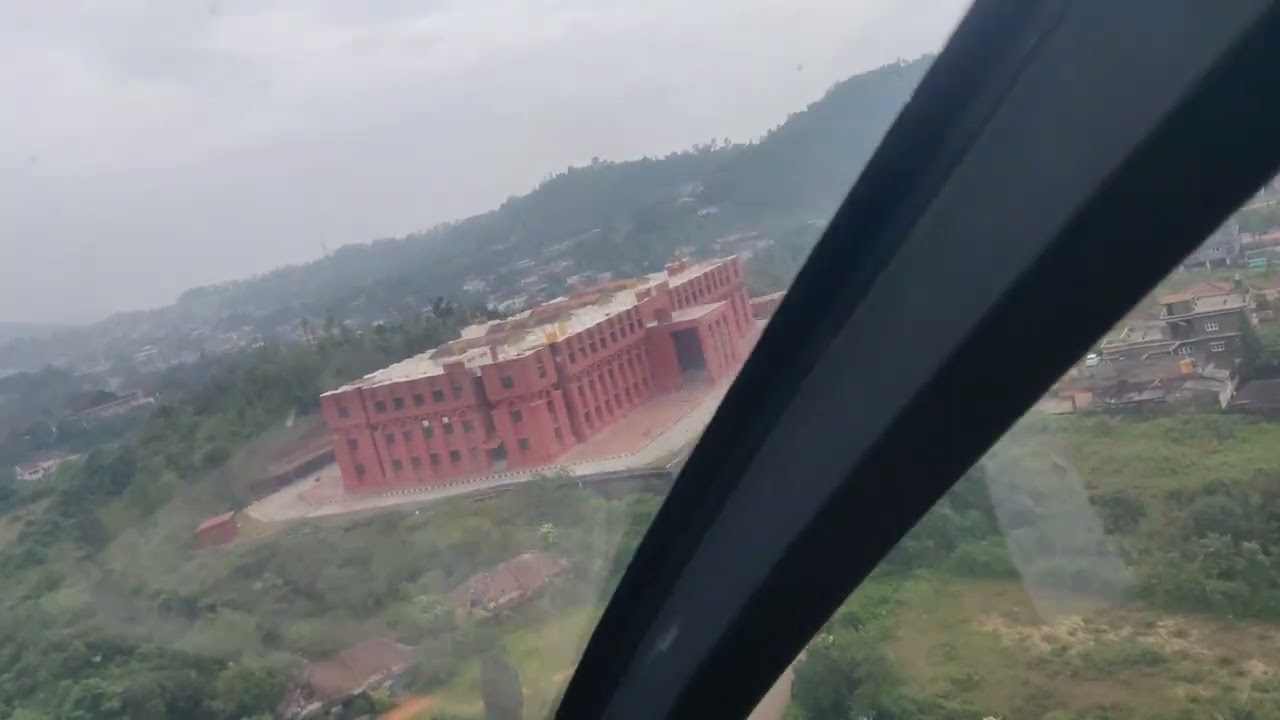 Helicopter Ride | Aerial view | Mercara Downs Golf club | Kodagu District Court | Kendriya vidyalaya