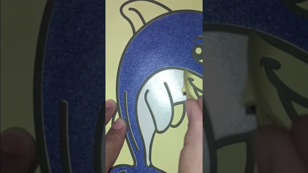 dolphin fish  sand painting  ASMR #satisfying #relaxing #sand #sandbox #fishing