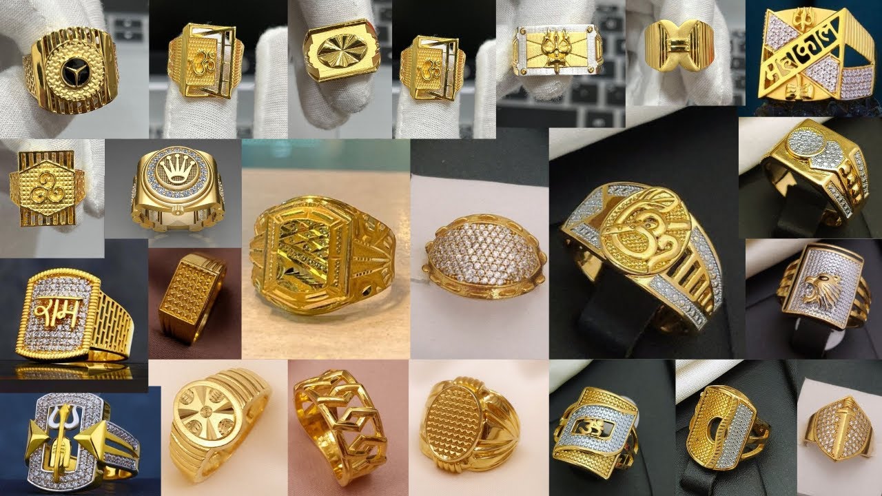 Gold Diamond Ring Design For Men l Mens Gold Ring Designs Latest With Price l Engagement Gold Rings.